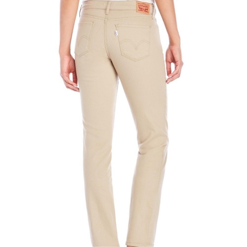 Levi's 505 Straight Leg Beige Denim Size 29 - Picture 3 of 5